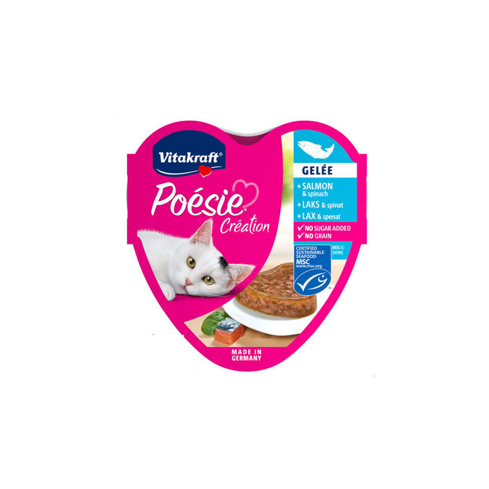 Vita Craft Cat Eat Salmon & Spinach 85g