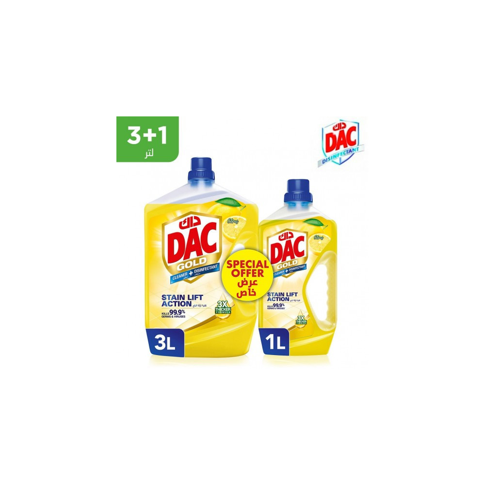 Duck Gold Lemon Sanitizer 3 Liter + 1 Liter