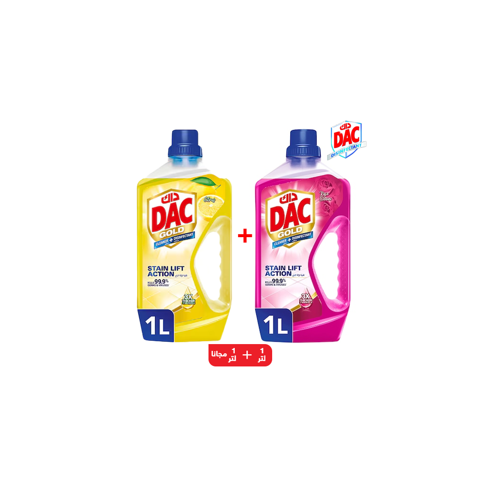 Duck Gold Sanitizer 1 Liter Rose + 1 Liter Lemon