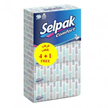 Slipac Tissues 200 Sheets 5 Pieces