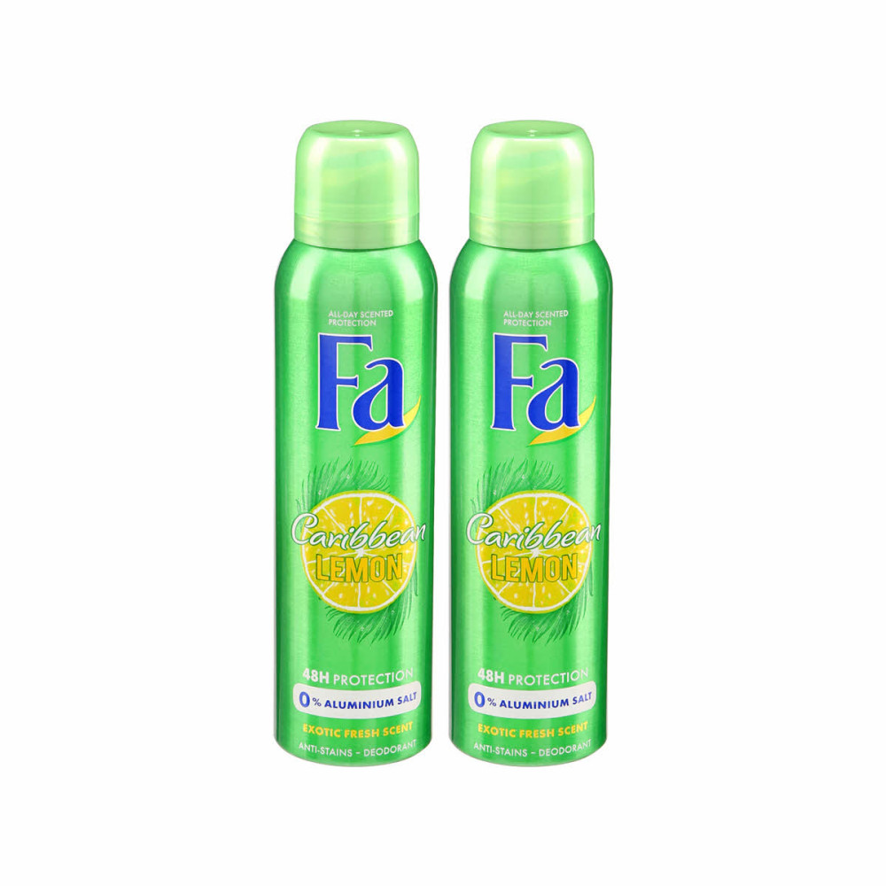 Fa Carbine Lemon Deodorant 150 Ml 2 Pieces