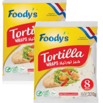 خبز تورتيلا 320 جم 2 حبه