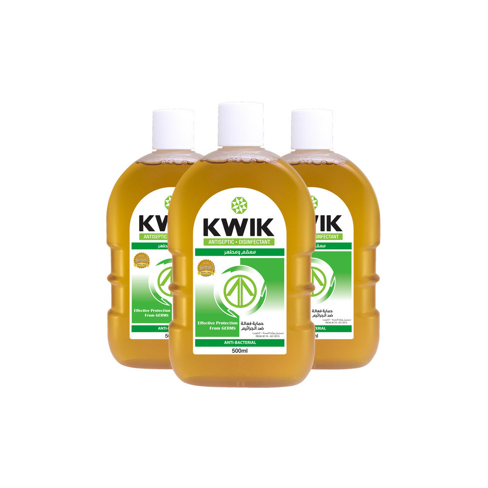 Kwik Sanitizer 500 ml 3 Pieces