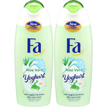 Fa shower gel with aloe vera and yogurt 250 ml 2 pieces