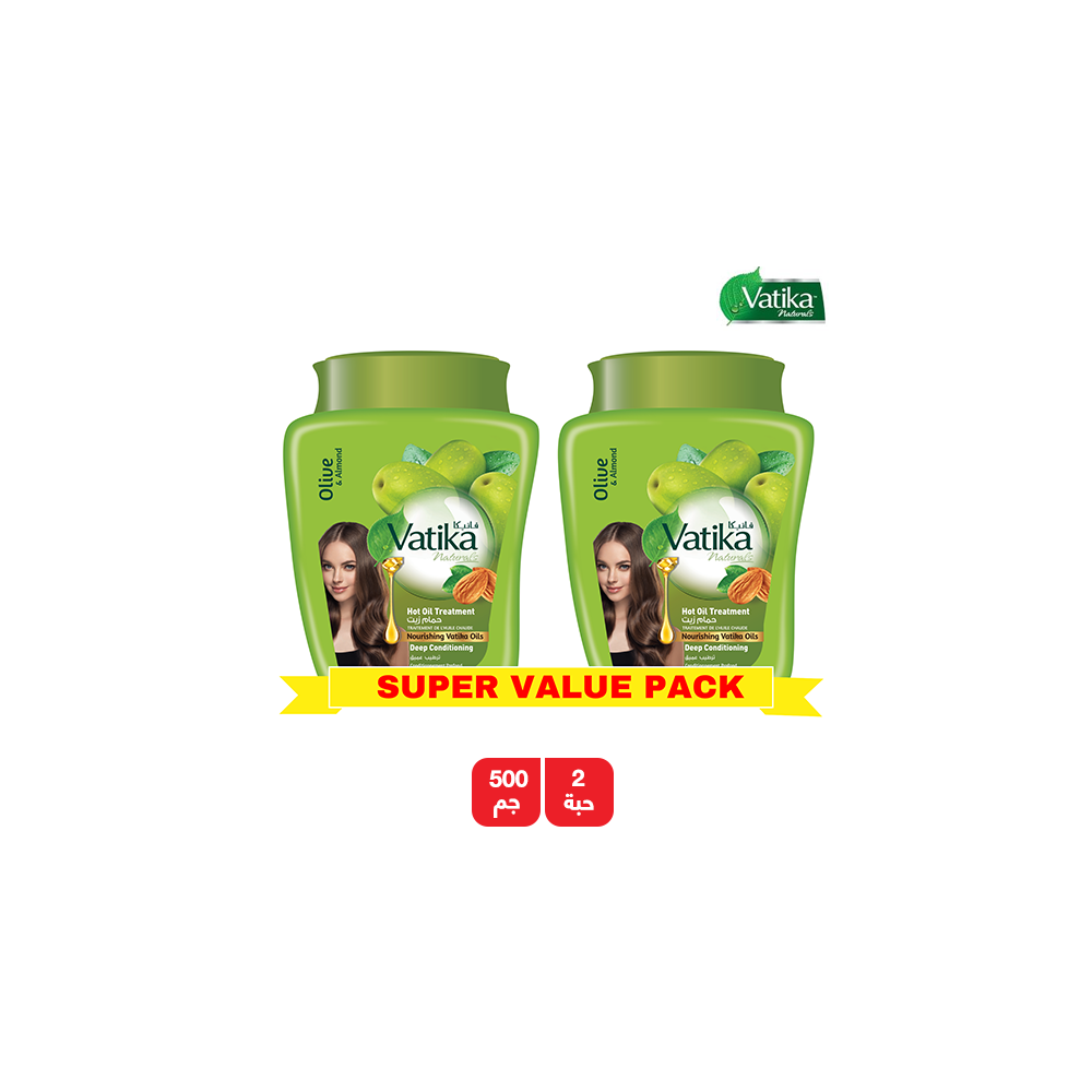 Vatika Oil Bath Moisturizing 500 g 2 Pieces