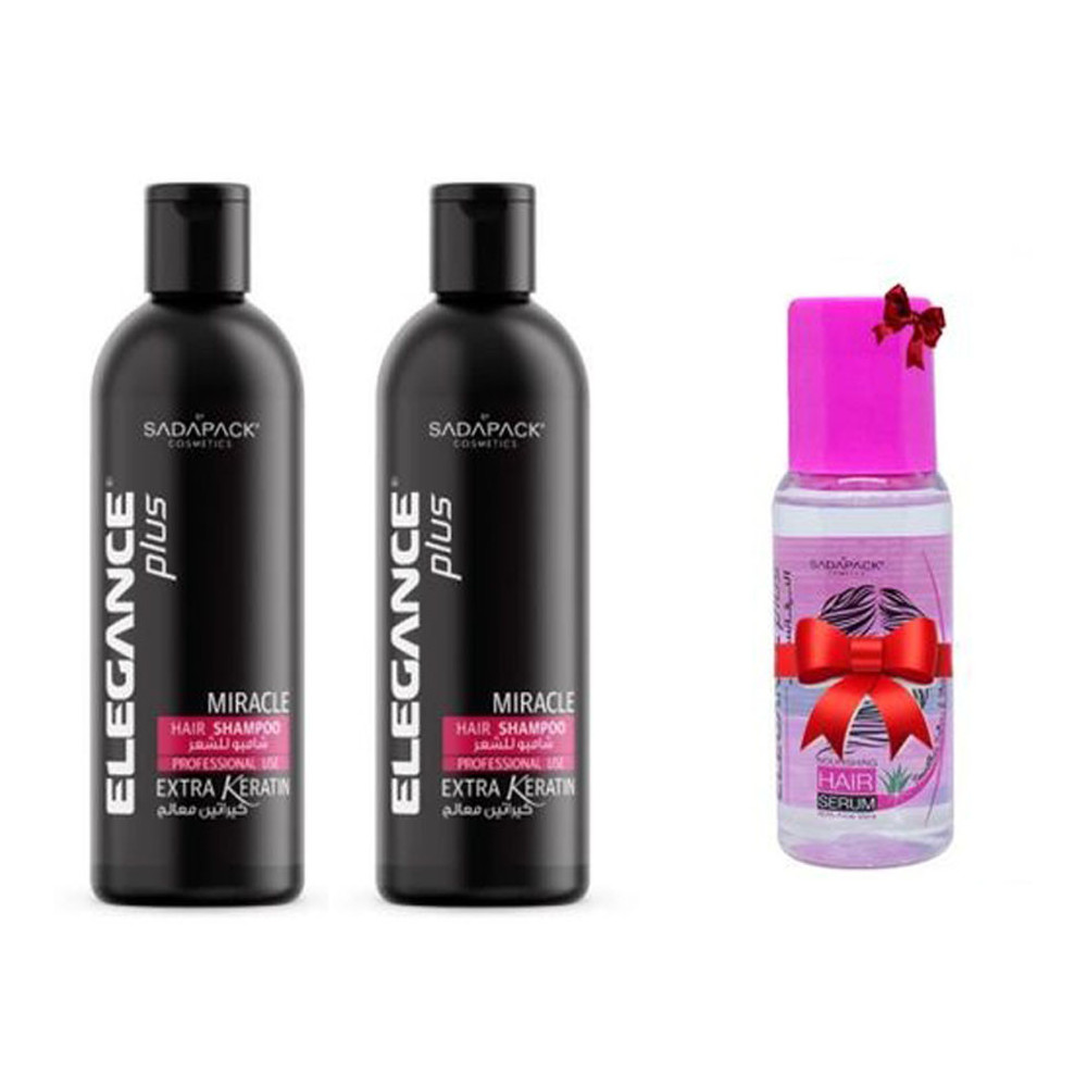 Miracle Shampoo 500 ml 2 Pieces + Serum 60 ml