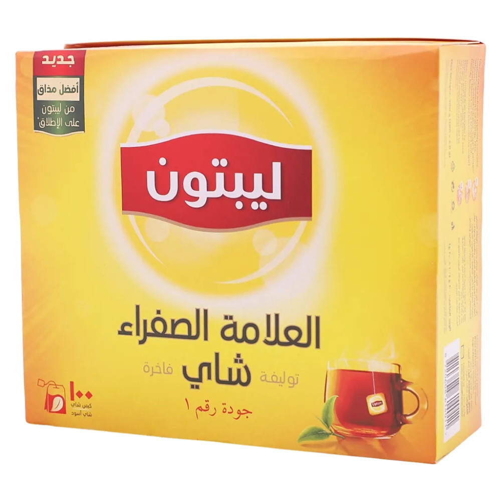 شاي ليبتون اكياس كبير 100 2غ