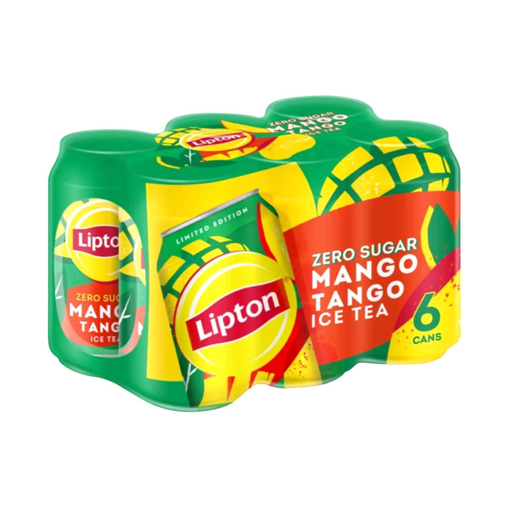 Lipton Mango Tango Zero Iced Tea 320 Ml 6 Pieces