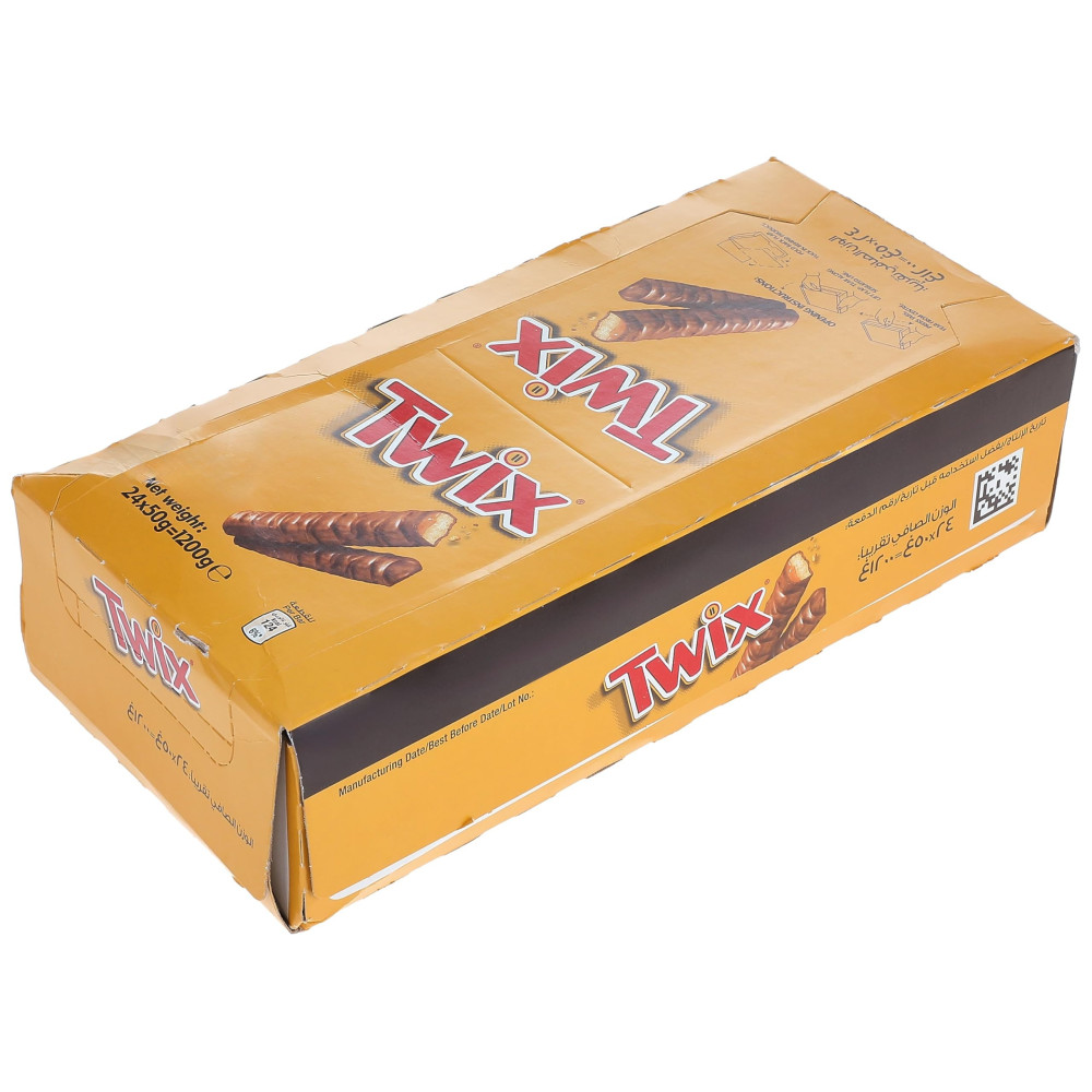 TWIX TWIN CHOCOLATES 50GX24 packet