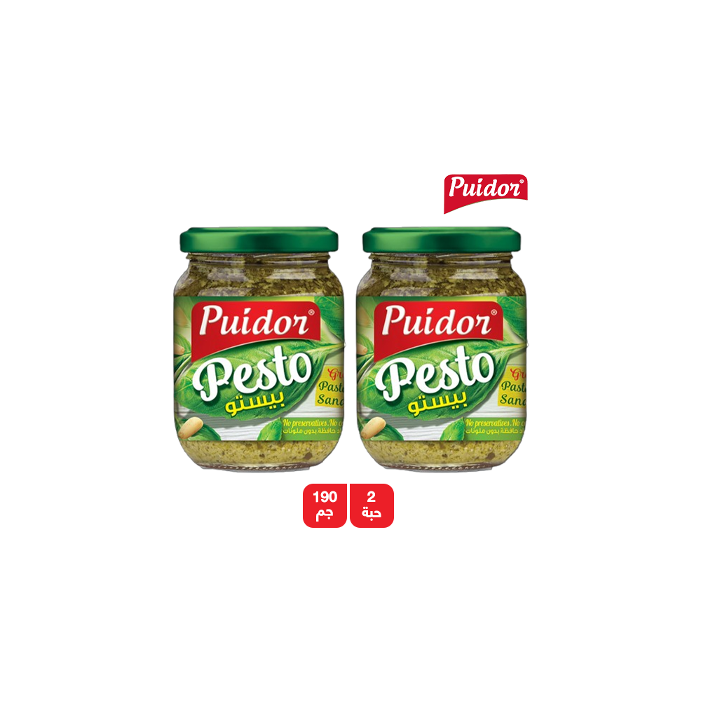 Poidor Rossto Pesto SauceGlass 190gm 2 Pieces