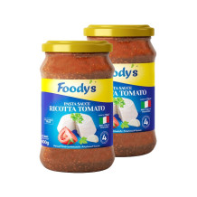 Foodie's Sauce Pasta Sauce Tomato Cheese Ricotta 400 g 2 Pieces
