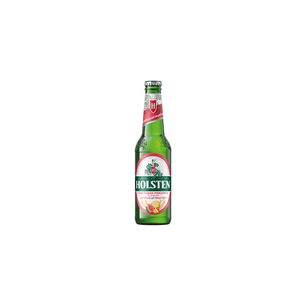 Pink Guava Malt Syrup Glass 330ml