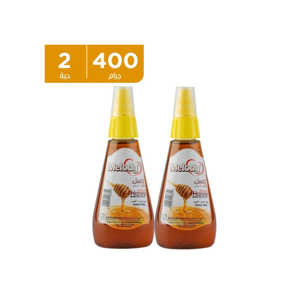 Melodi Plastic Bee Honey 400 Gm 2 Pieces