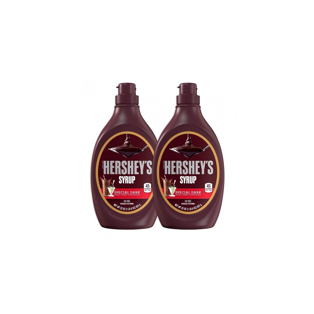 Hershey's Dark Chocolate Syrup 623ml 2pcs