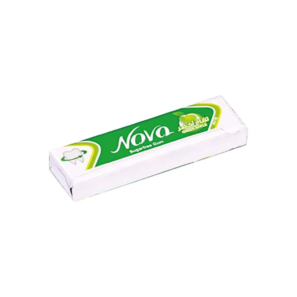 Nova Gum 5 slices Green Apple Strips 11.5 g