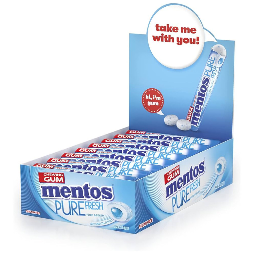 Mentos Pure Refreshing SugarFree Gum with Refreshing Mint 252 g