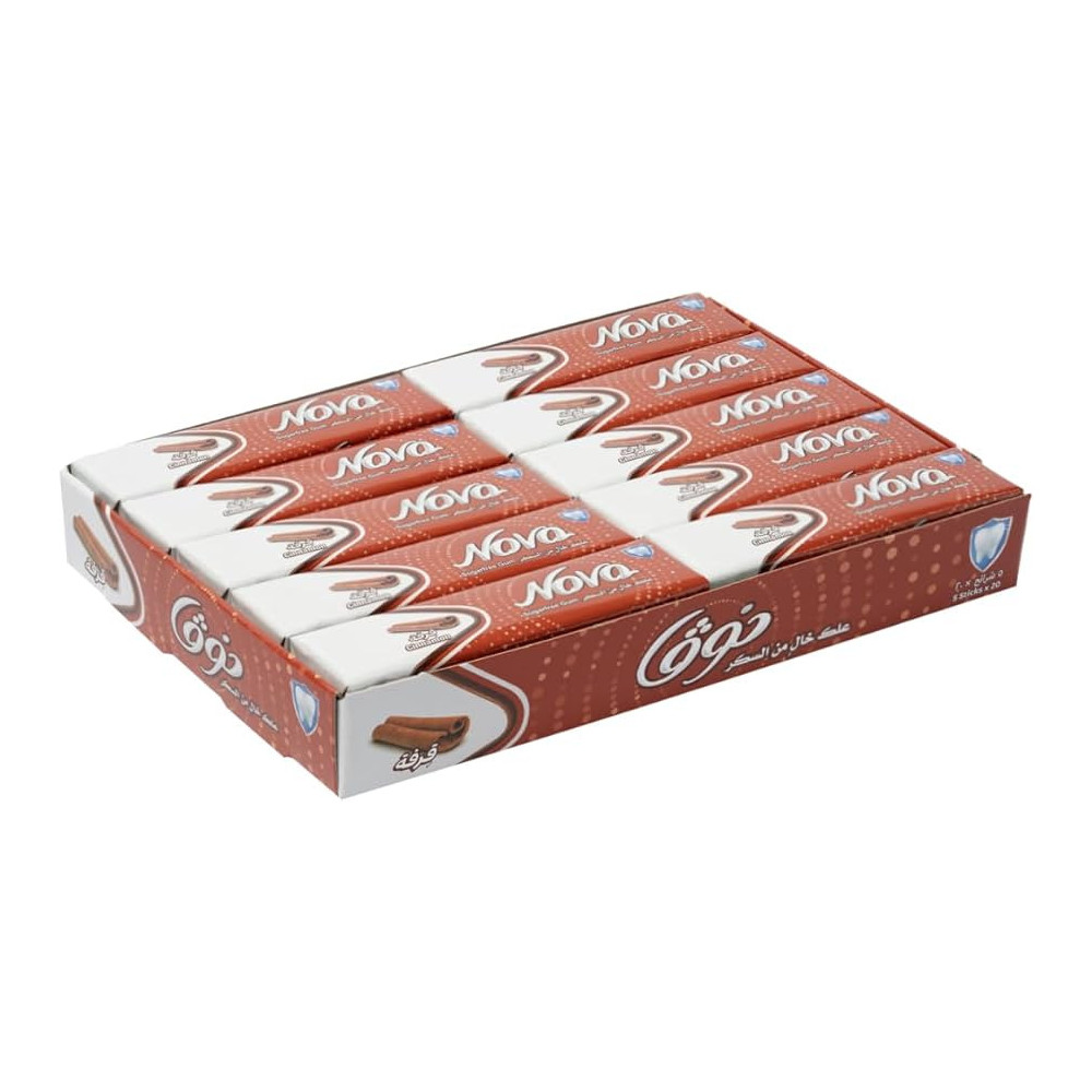 Nova SugarFree Cinnamon Gum 20 pieces per pack