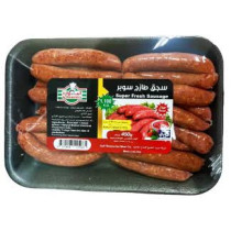 الموارد سجق طازج سوبر(450غ) طبق
