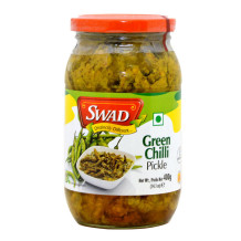 Swad Green Chilli Pickle, 400 Gm