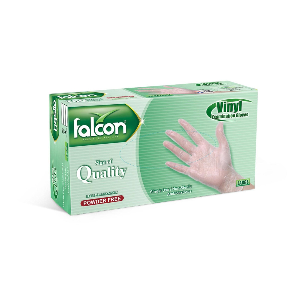 Falcon medical gloves, 100 large gloves
