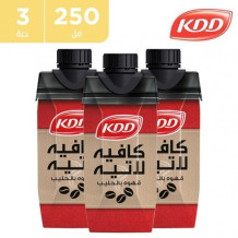 كي دي دي كافيه لاتيه 250 مل 3 حبة