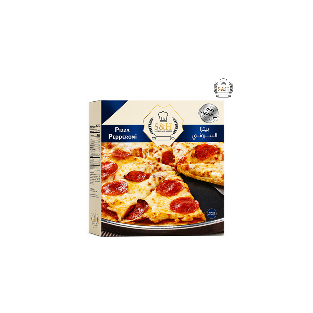 Frozen Pepperoni Pizza 400g s&h