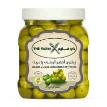 The Farm Green Olives With Oil 850 gm