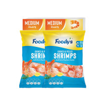 Foodies Medium Prawns 400 g 2 Pieces