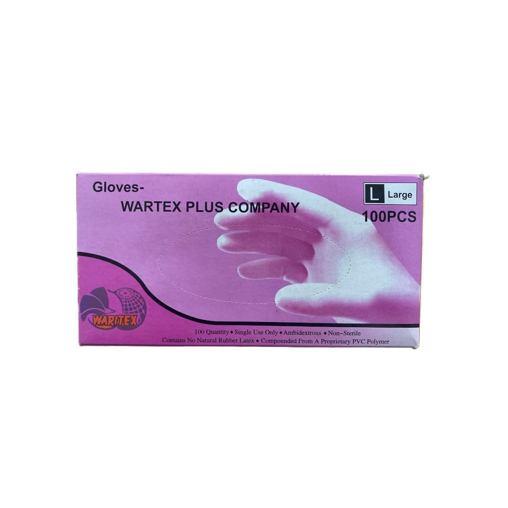 Wartex large gloves, 100 gloves