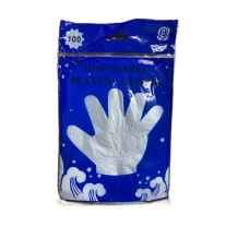 Plastic gloves, large, 100 pieces
