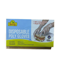 Plastic gloves, large, 100 pieces