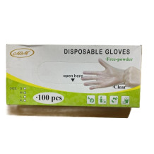 Transparent gloves, large, 100 pieces